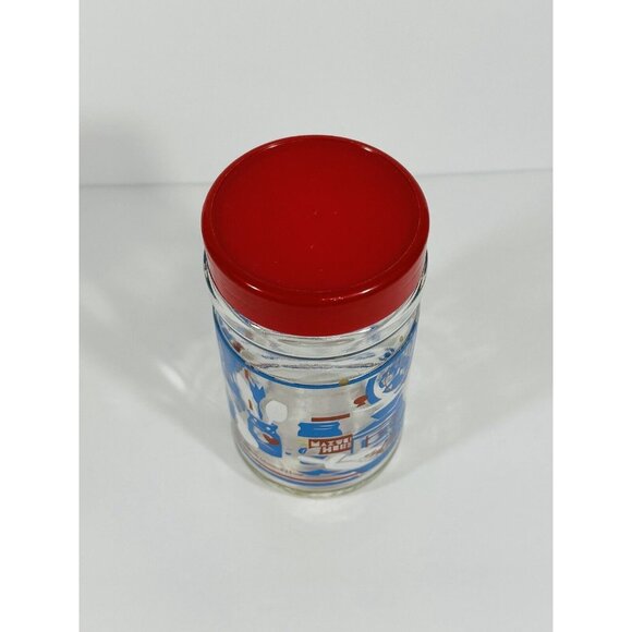 Anchor Hocking Vintage Maxwell House Coffee Canister Jar Kitchen Pantry Red 6.75 - Picture 2 of 10